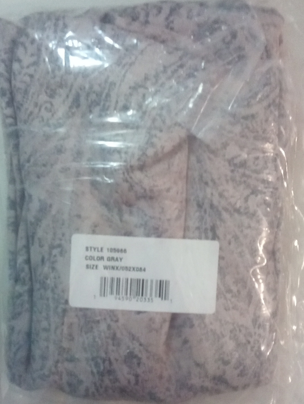 Blue Paisley Curtain Panel Rod Pocket Or Back Tab 84" NWT $50